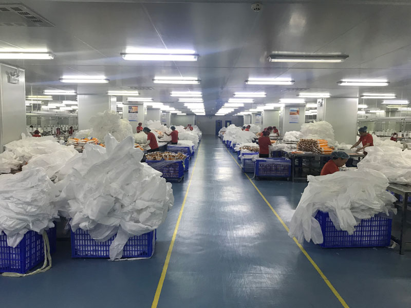 醫(yī)護防護用品生產(chǎn)現(xiàn)場