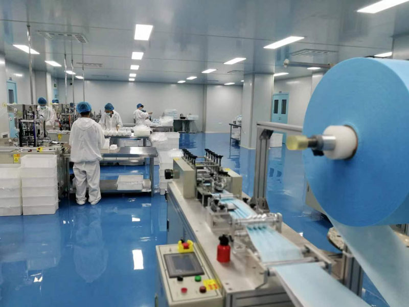 醫(yī)護防護用品生產(chǎn)現(xiàn)場